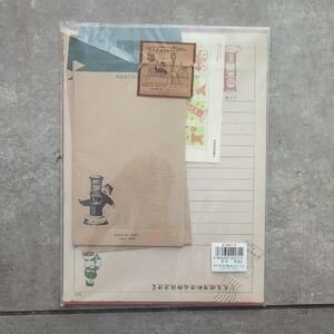 Japanese Vintage Stationery Set with Stamps